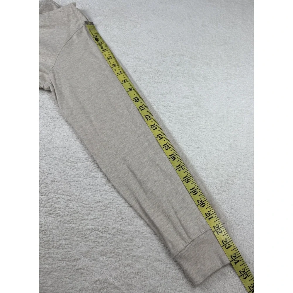 Polo Ralph Lauren Mens Long Sleeve T-Shirt‎ Oatmeal Beige Heather Cotton Pony M